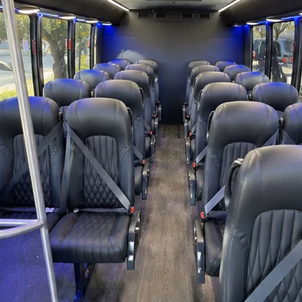 25 passenger minibus interior
