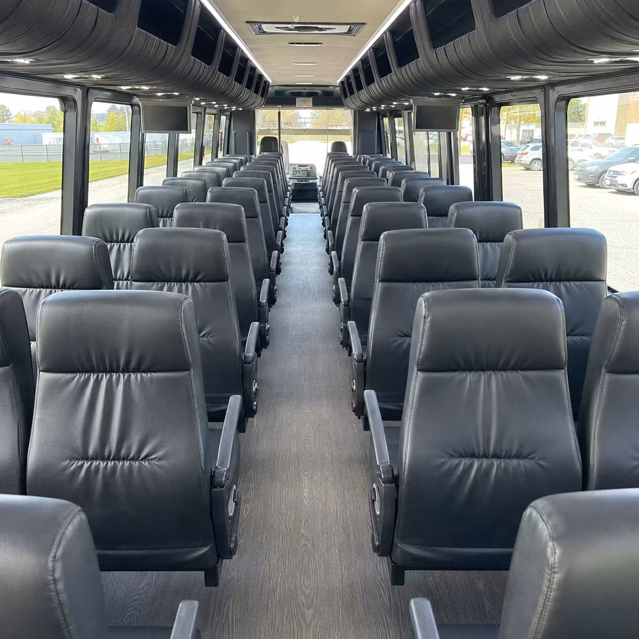 28 passenger minibus interior