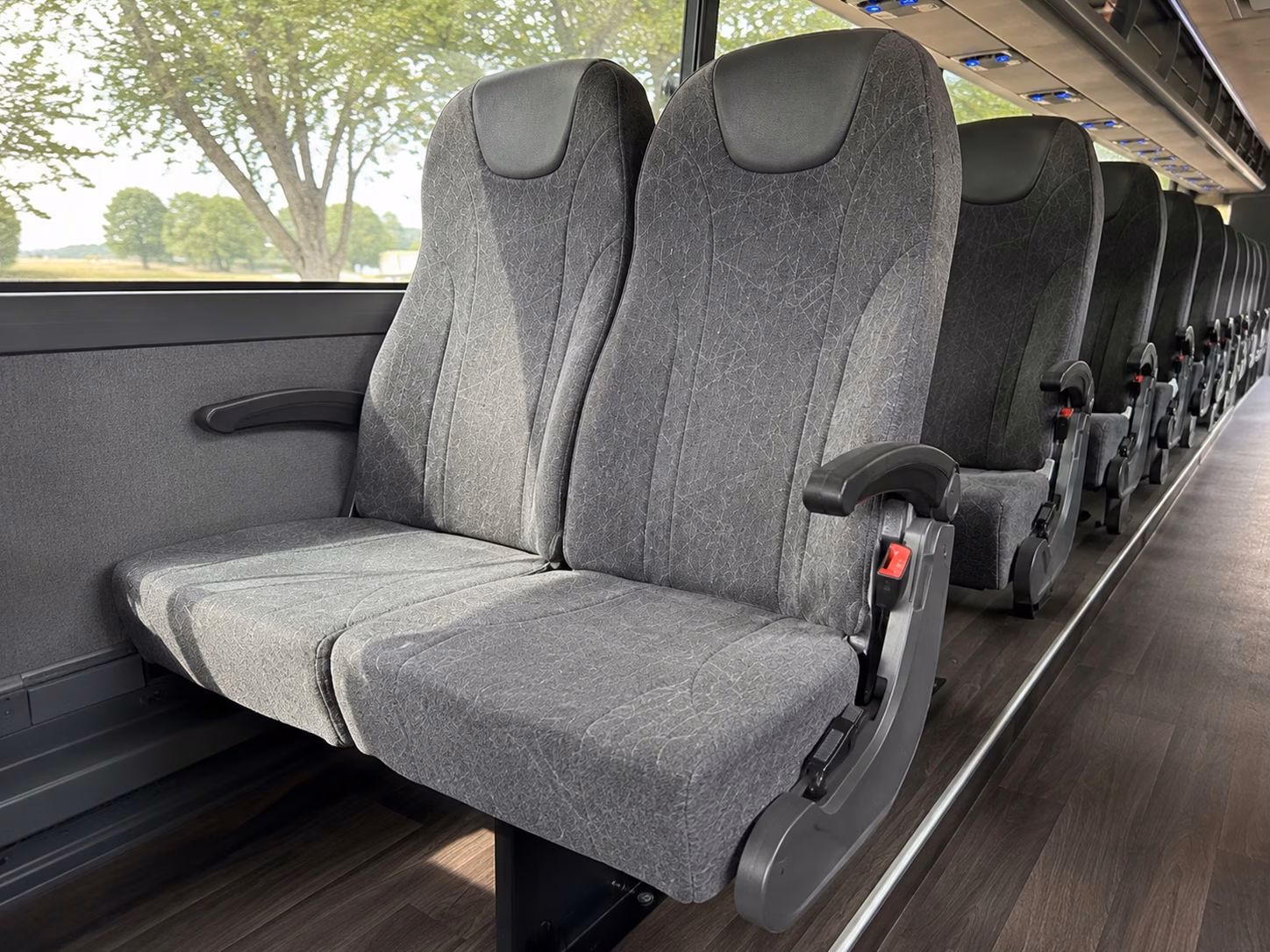 rapid city charter bus rental inside