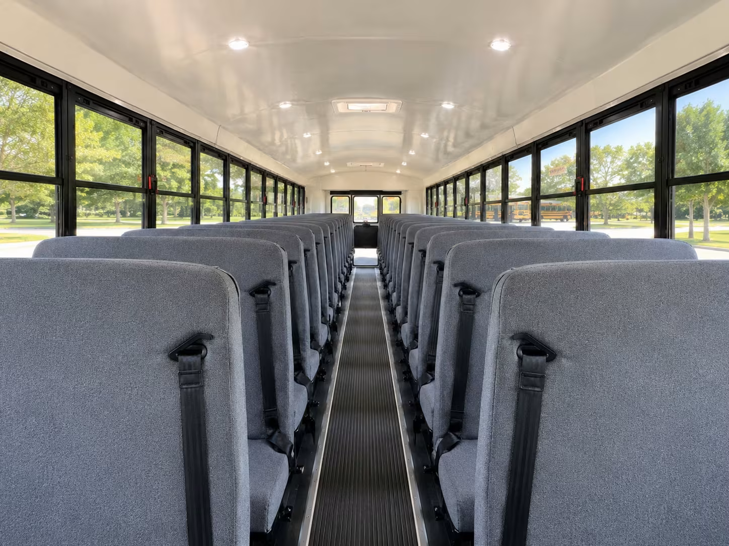 school bus inside